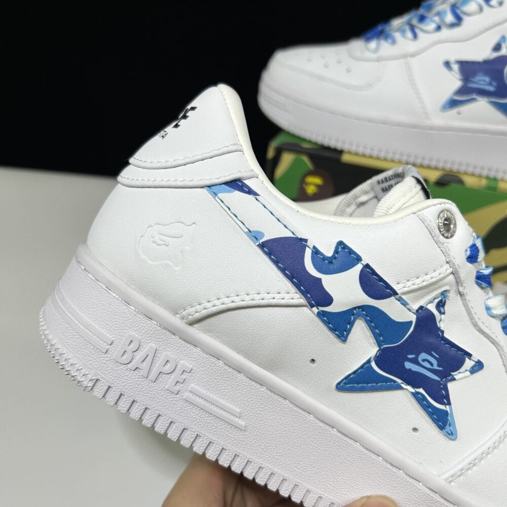 BAPE STA Low "White and Blue Camo" – Image 7