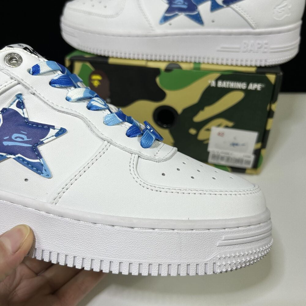 BAPE STA Low "White and Blue Camo" – Image 8