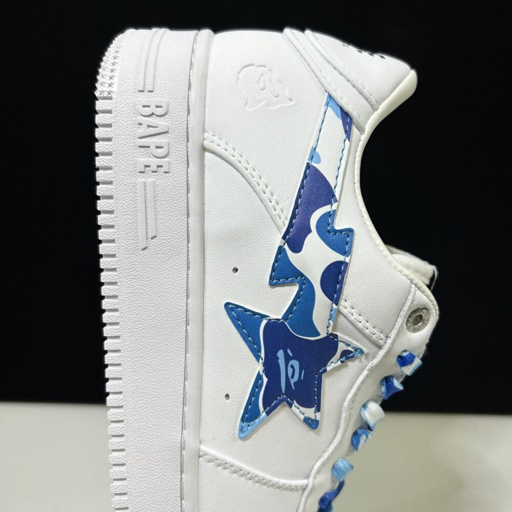 BAPE STA Low "White and Blue Camo" – Image 12