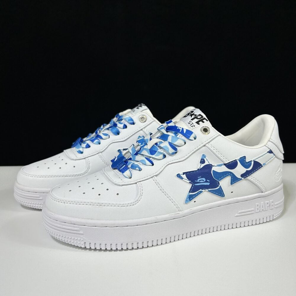 BAPE STA Low "White and Blue Camo" – Image 5