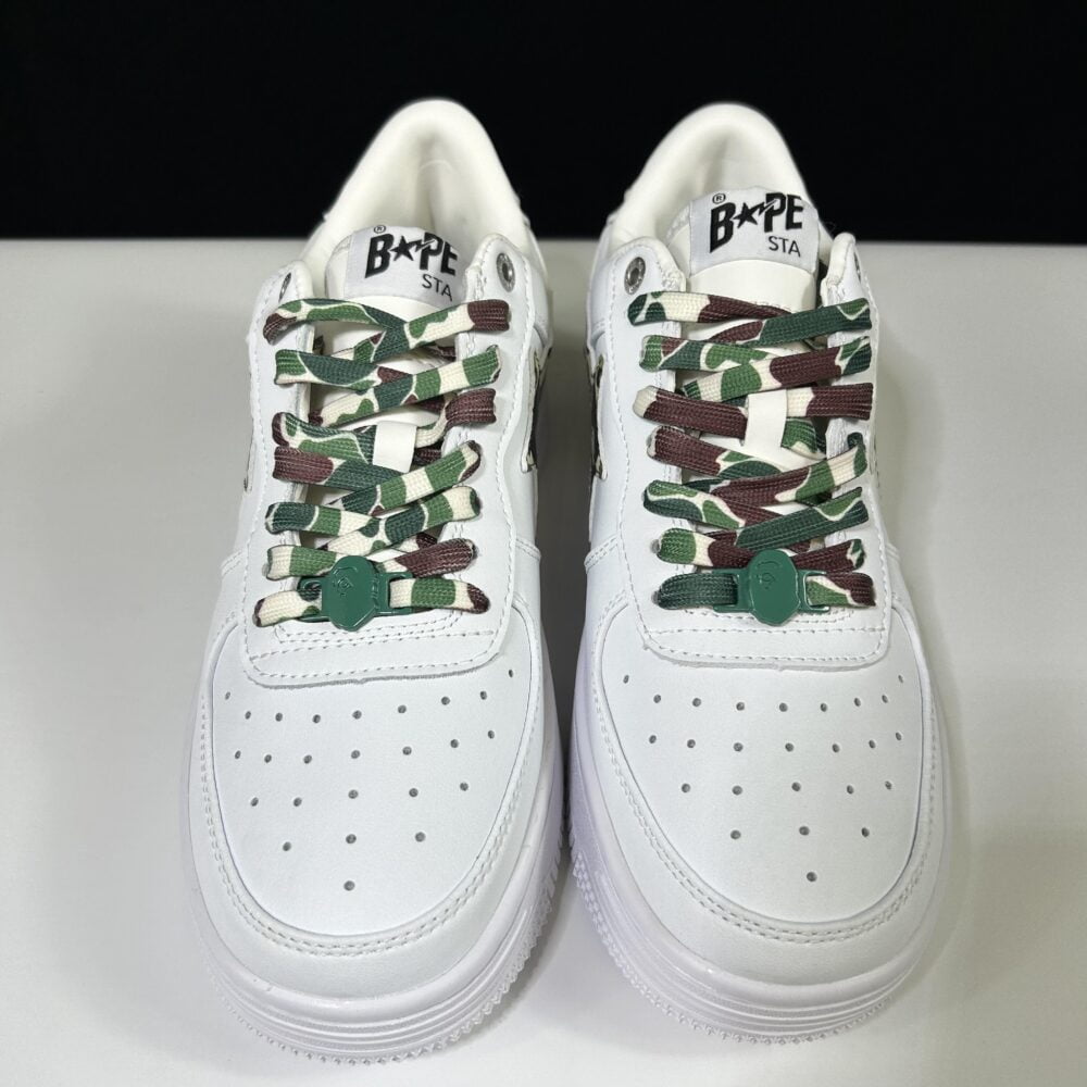 BAPE STA Low "White and Green Camo" – Image 3