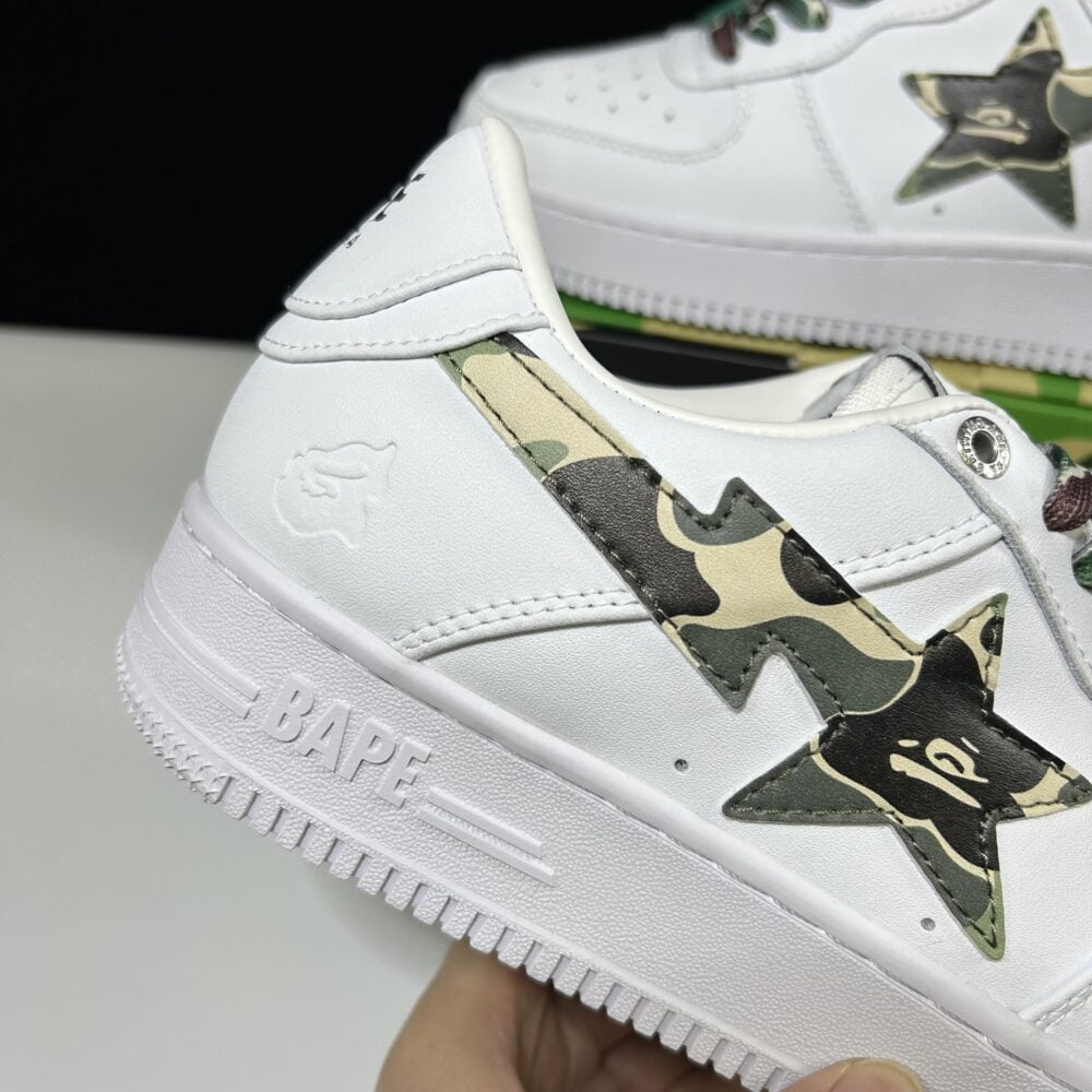 BAPE STA Low "White and Green Camo" – Image 5