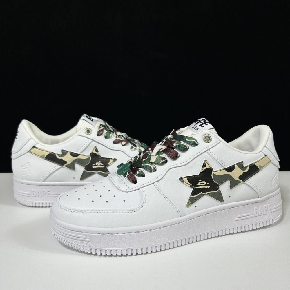 BAPE STA Low "White and Green Camo" – Image 12