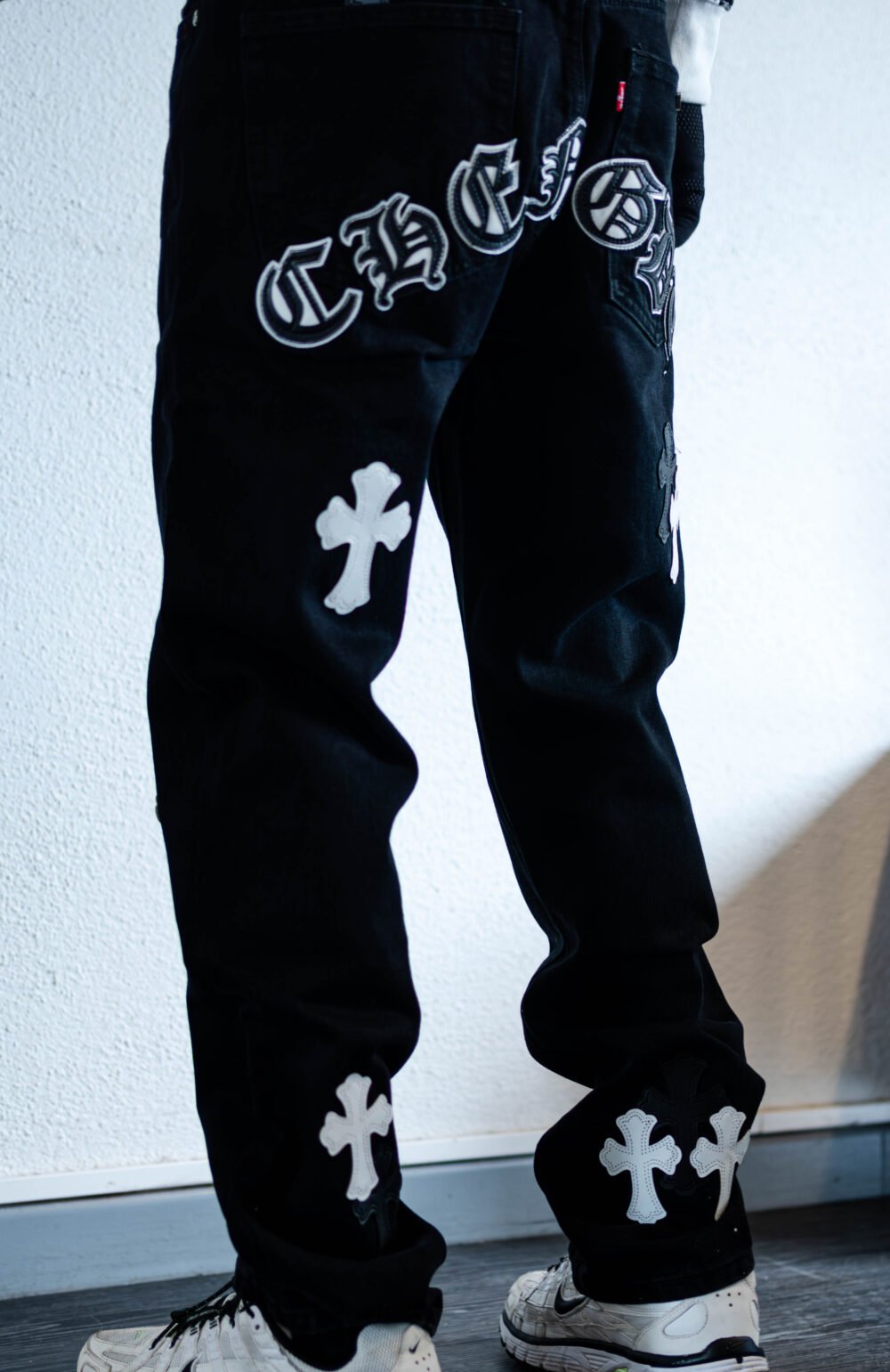 CHROME HEARTS Jeans "Black/Black/White" – Image 2