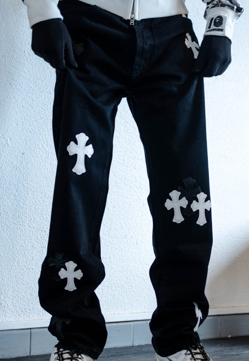 CHROME HEARTS Jeans "Black/Black/White"