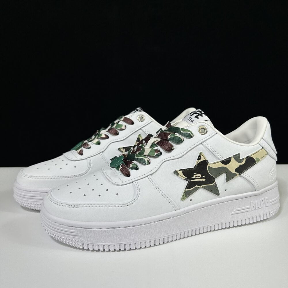 BAPE STA Low "White and Green Camo" – Image 16