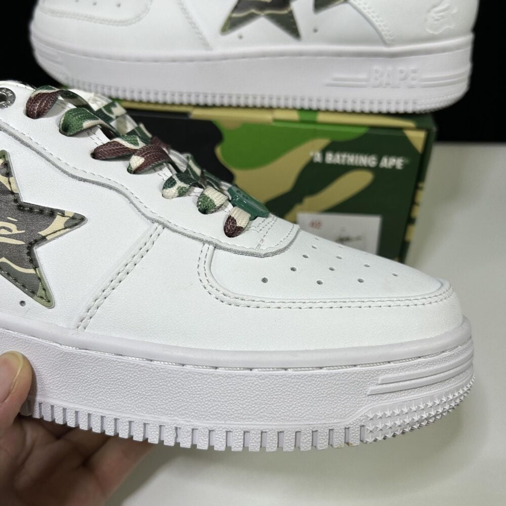 BAPE STA Low "White and Green Camo" – Image 10