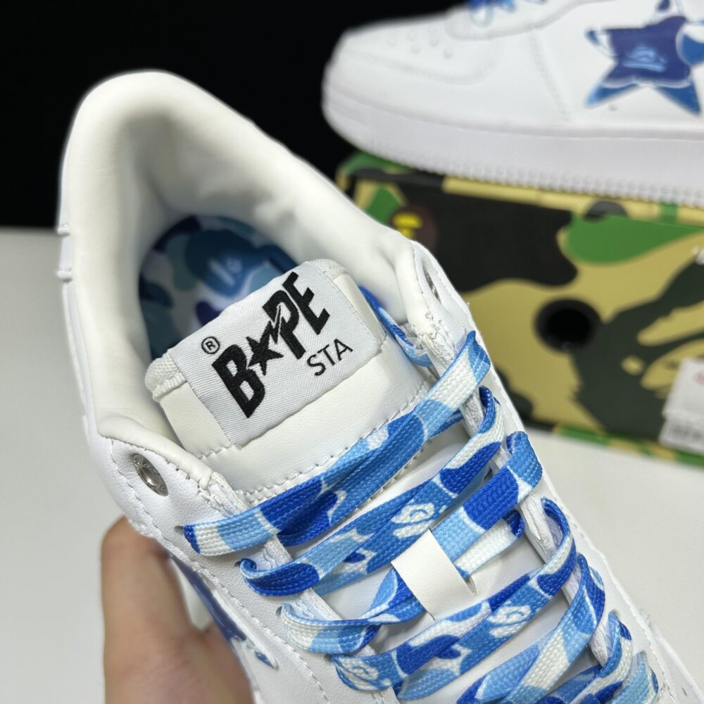 BAPE STA Low "White and Blue Camo" – Image 16